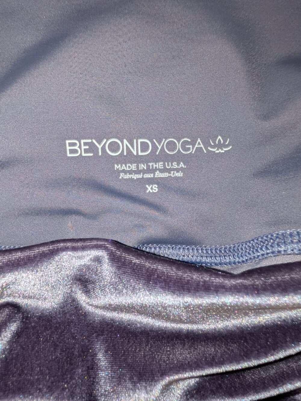 Beyond Yoga | Velvet Motion High Waisted Midi Legging Deep Amethyst | Size XS - Picture 3 of 9